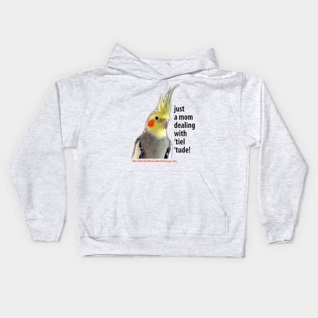 CB tiel tude - black type Kids Hoodie by Just Winging It Designs